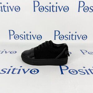 Buscemi 50MM Kid Lana Black Leather Sneakers US 8 EU 24